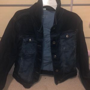 navy blue never worn jean jacket